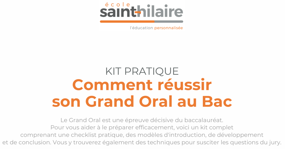 Guide pratique pour réussir le grand oral du bac